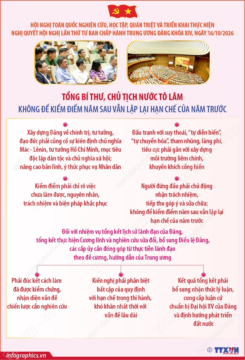 Tổng Bí thư, Chủ tịch nước Tô Lâm: Công việc hôm nay phải góp phần hoàn thành mục tiêu trước mắt, đồng thời chuẩn bị con người, nguồn lực và điều kiện cho sự phát triển lâu dài của đất nước (phần 3)
