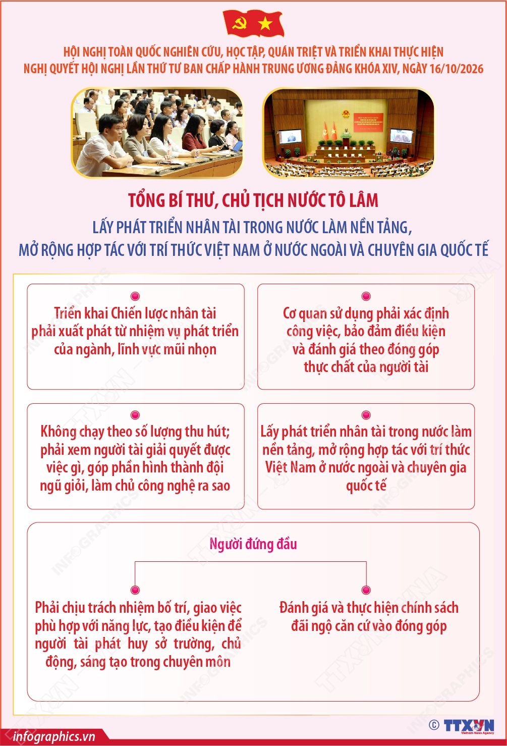 Tổng Bí thư, Chủ tịch nước Tô Lâm: Công việc hôm nay phải góp phần hoàn thành mục tiêu trước mắt, đồng thời chuẩn bị con người, nguồn lực và điều kiện cho sự phát triển lâu dài của đất nước (phần 5)