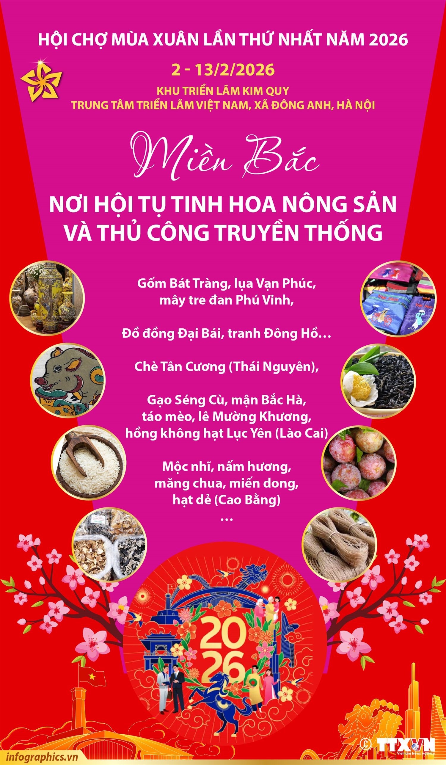 Miền Bắc - nơi hội tụ tinh hoa nông sản và thủ công truyền thống