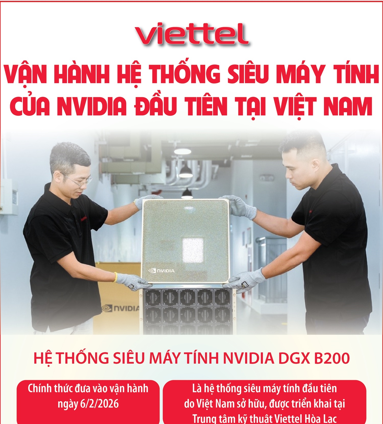 Viettel vận hành hệ thống siêu máy tính của NVIDIA đầu tiên tại Việt Nam