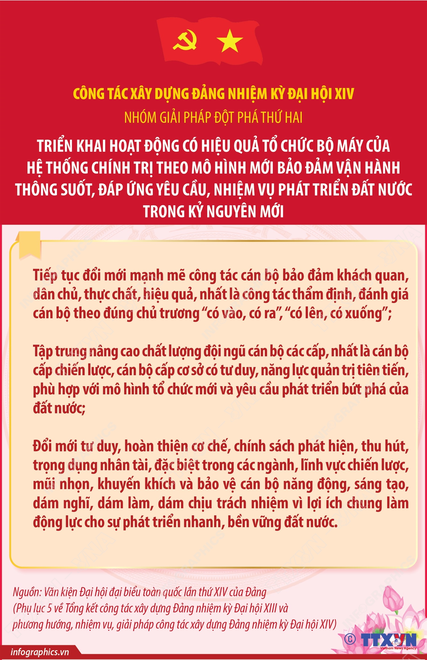 3 nhóm giải pháp chủ yếu của công tác xây dựng Đảng nhiệm kỳ Đại hội XIV (Phần 2)