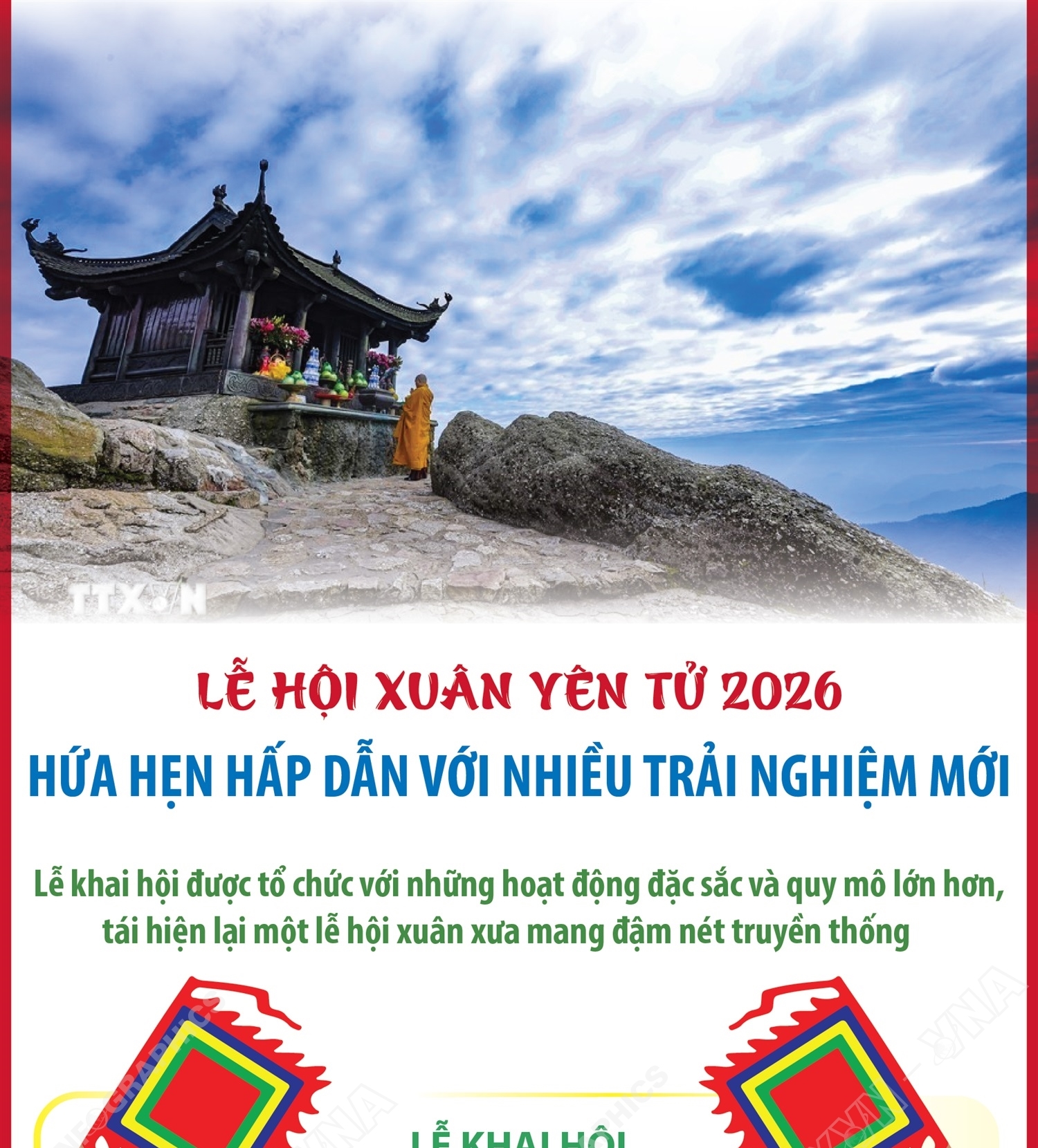 Lễ hội Xuân Yên Tử 2026 hứa hẹn hấp dẫn với nhiều trải nghiệm mới