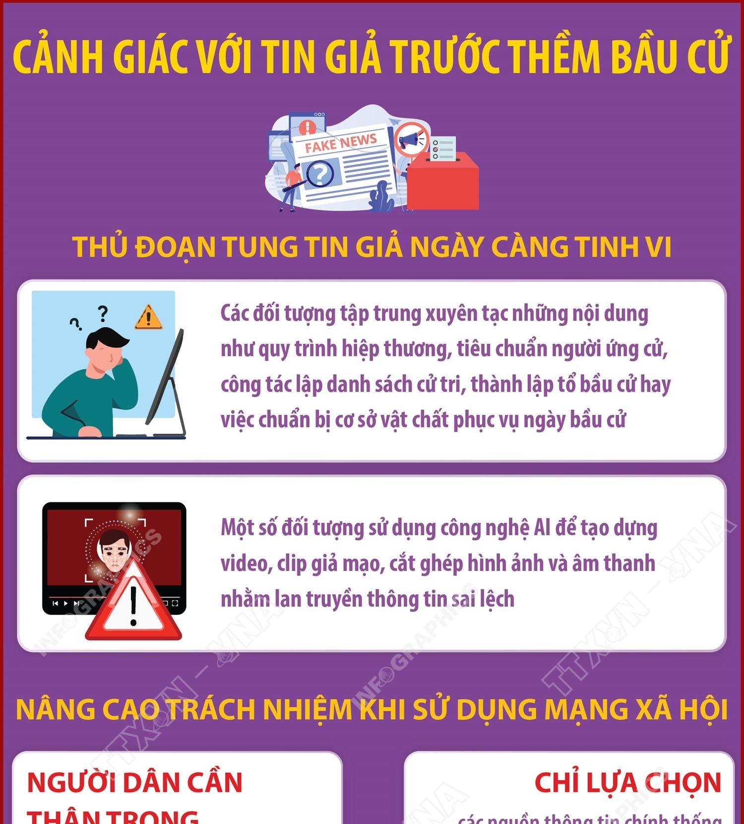 Cảnh giác với tin giả trước thềm bầu cử