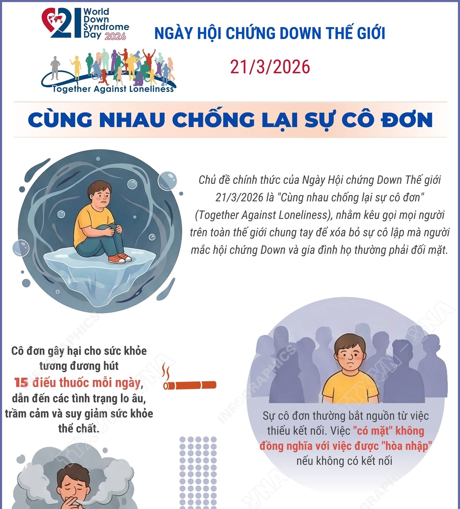 Ngày Hội Chứng Down thế giới 2026: Cùng nhau chống lại sự cô đơn