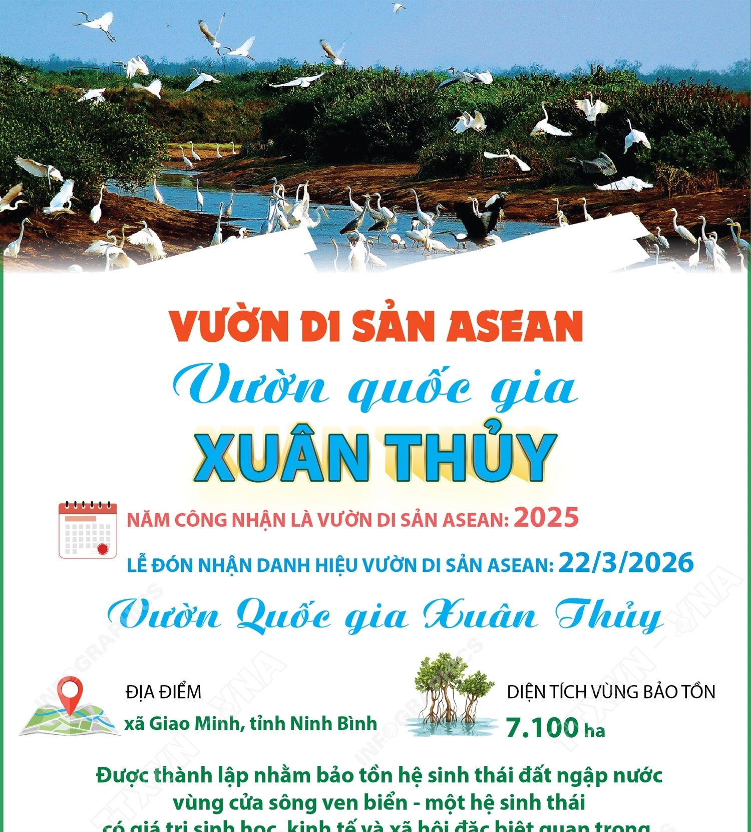 Vườn Quốc gia Xuân Thủy - Vườn di sản ASEAN