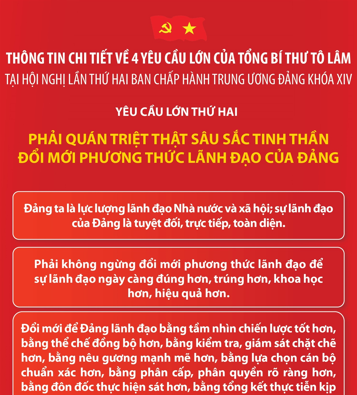 Nội dung 4 yêu cầu lớn của Tổng Bí thư Tô Lâm với Hội nghị...