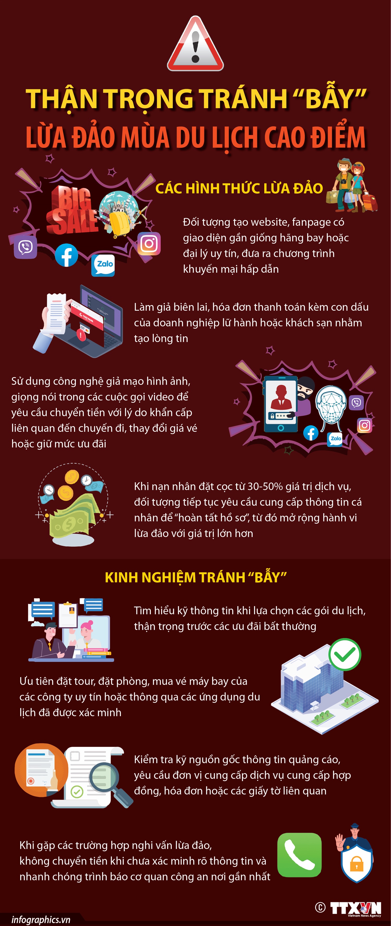 Thận trọng tránh “bẫy” lừa đảo mùa du lịch cao điểm