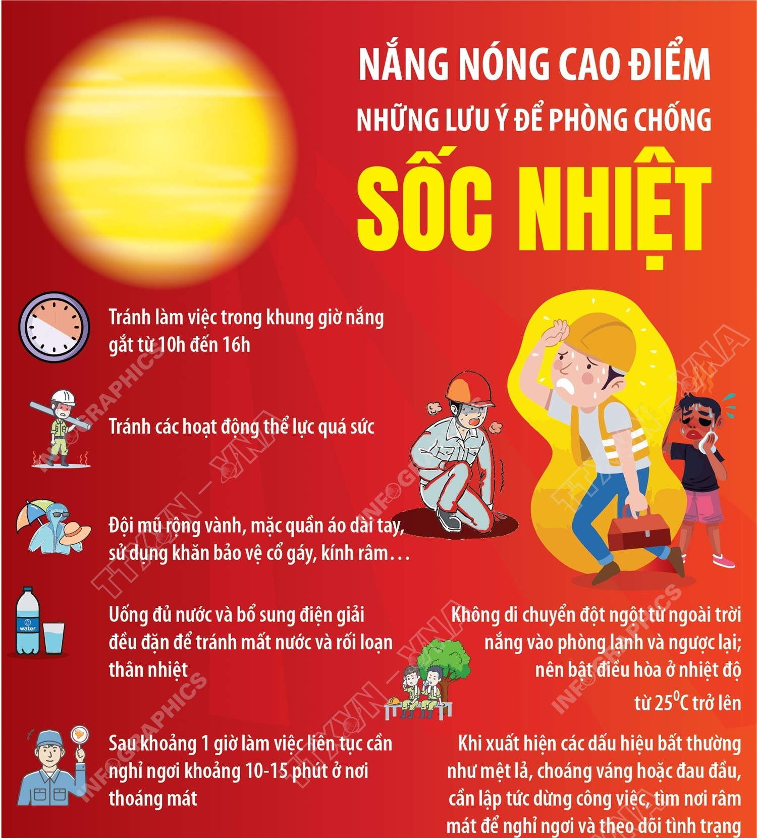 Nắng nóng cao điểm: Những lưu ý để phòng chống sốc nhiệt