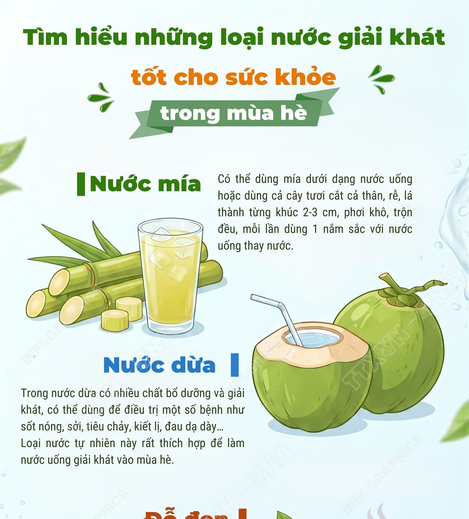 Tìm hiểu những loại nước giải khát tốt cho sức khỏe trong mùa hè