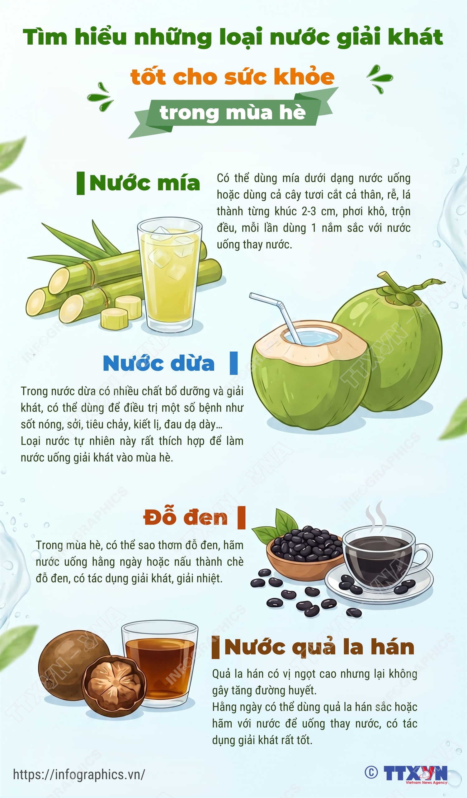 Tìm hiểu những loại nước giải khát tốt cho sức khỏe trong mùa hè