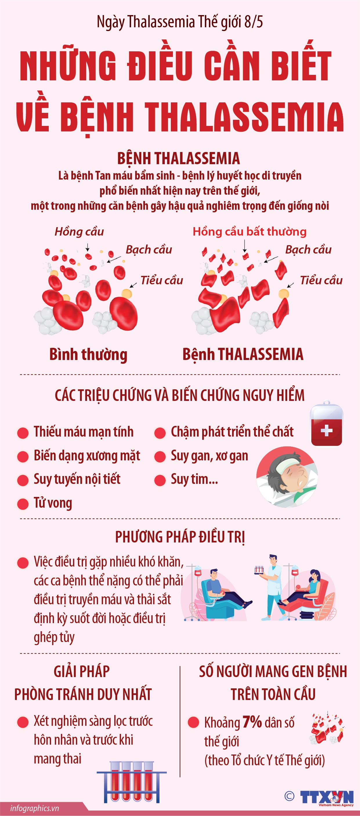 Ngày Thalassemia Thế giới 8/5: Những điều cần biết về bệnh Thalassemia