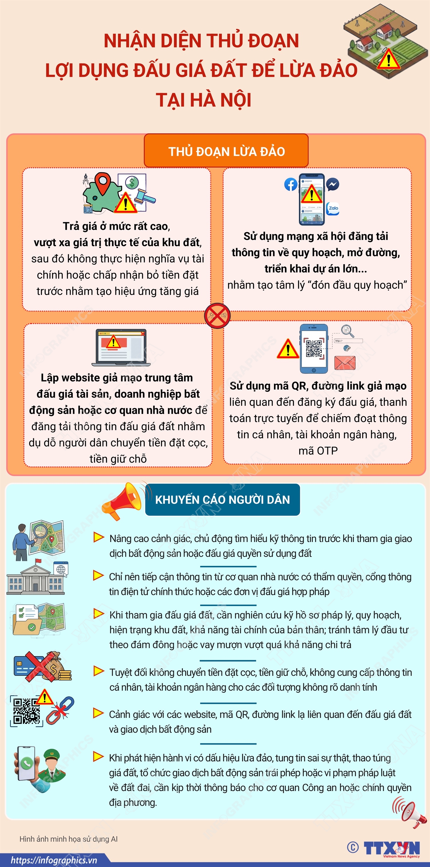 Nhận diện thủ đoạn lợi dụng đấu giá đất để lừa đảo tại Hà Nội
