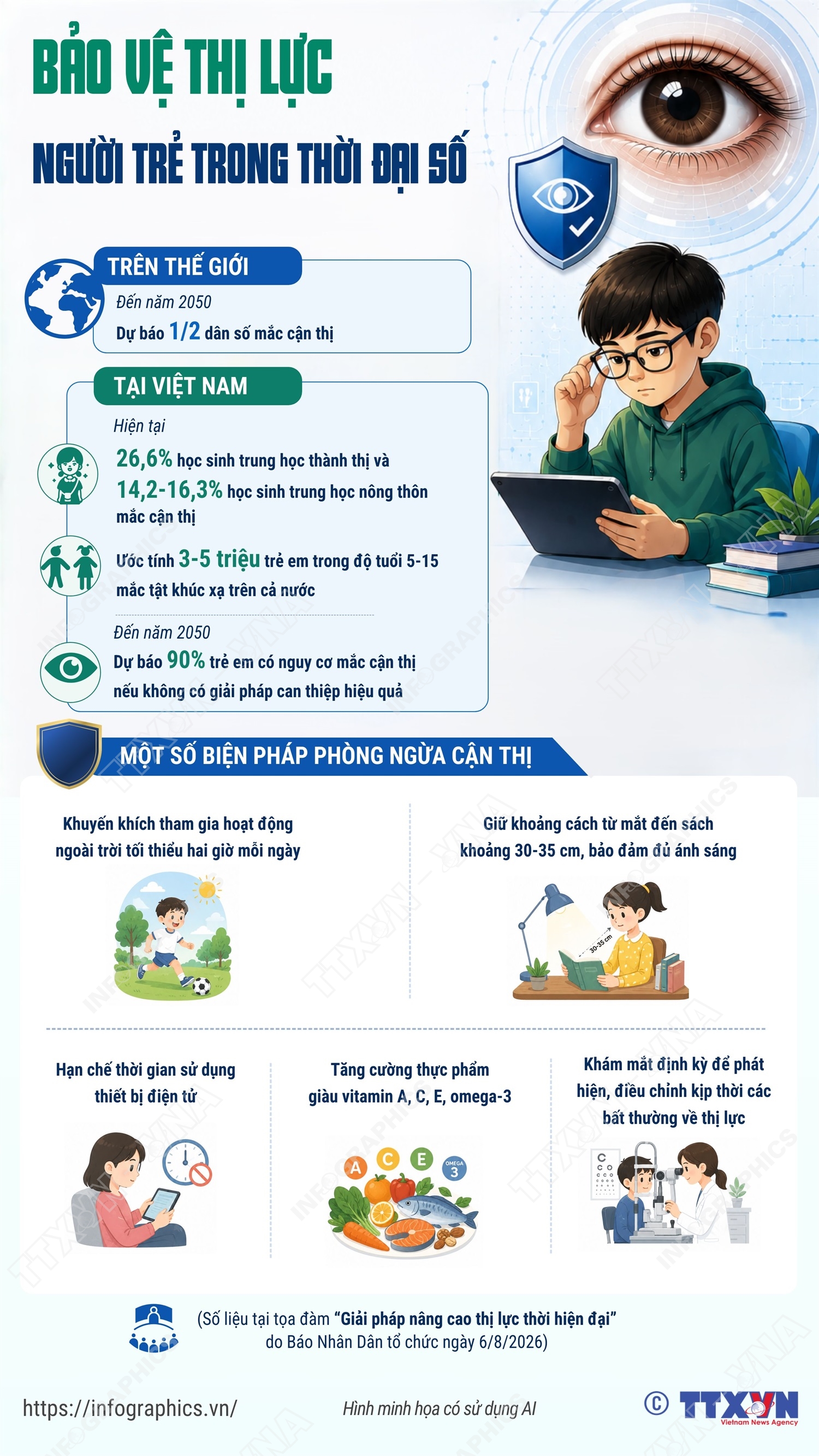 Bảo vệ thị lực người trẻ trong thời đại số