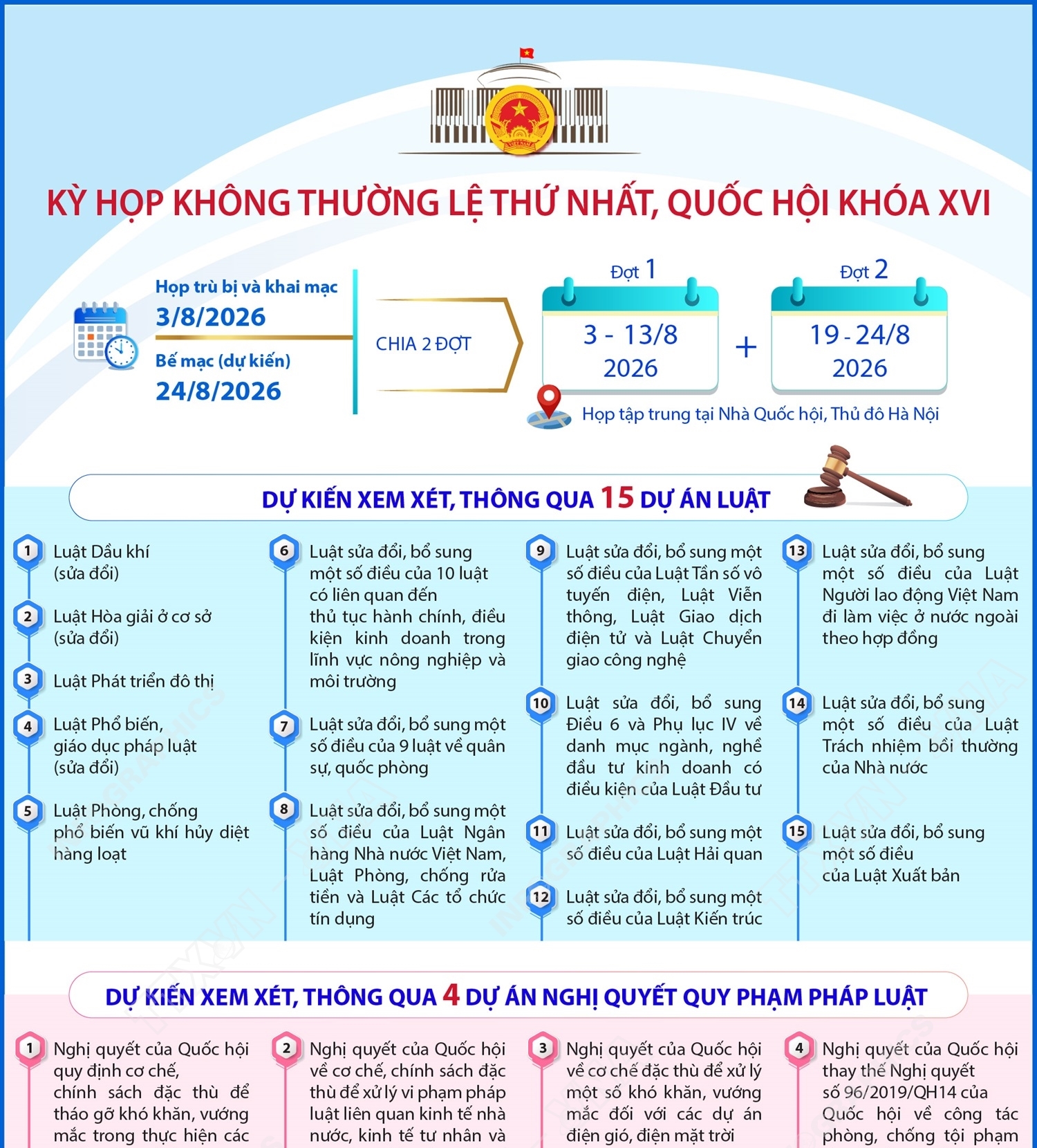 Kỳ họp không thường lệ thứ Nhất, Quốc hội khóa XVI