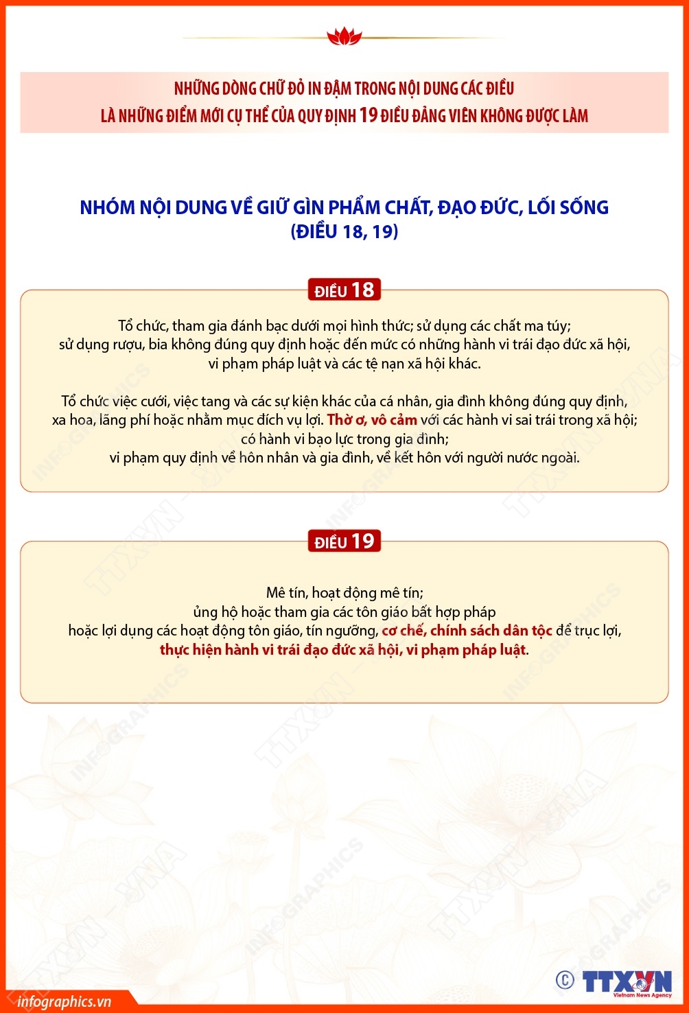 Tìm hiểu về những quy định mới trong 19 điều đảng viên không được làm...