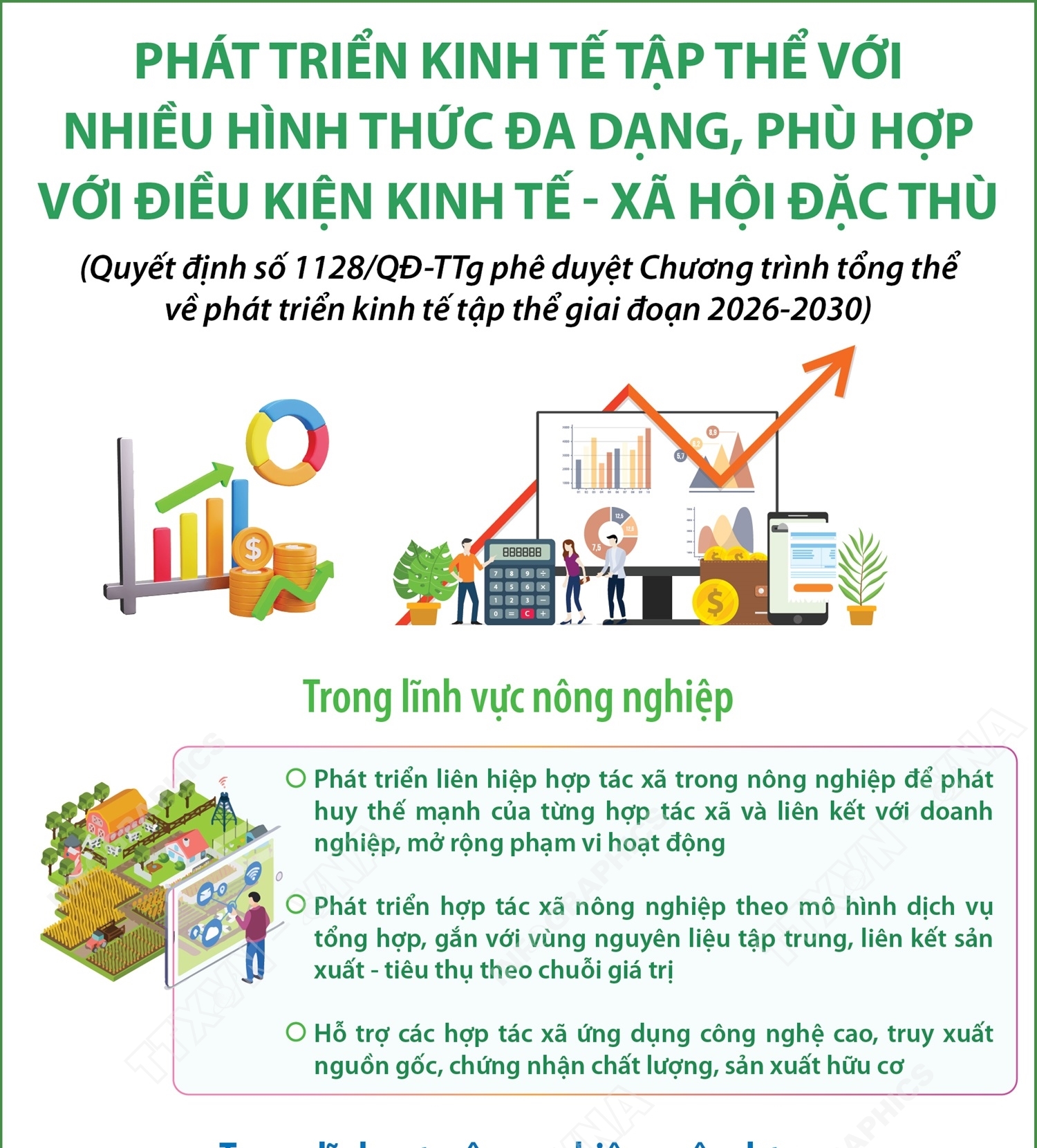Phát triển kinh tế tập thể với nhiều hình thức đa dạng, phù hợp với điều kiện kinh tế - xã hội đặc thù