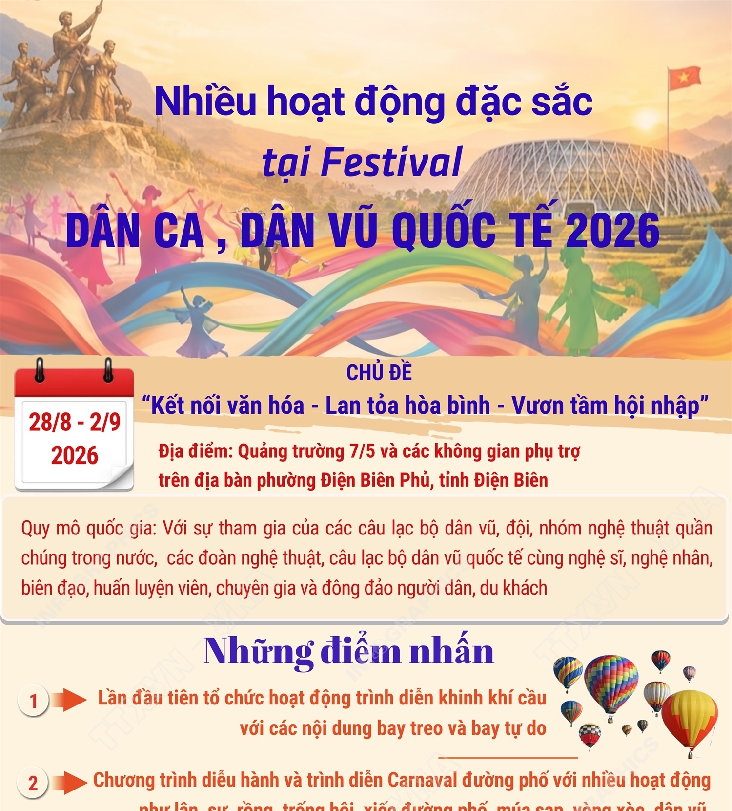 Nhiều hoạt động đặc sắc tại Festival Dân ca, Dân vũ quốc tế 2026