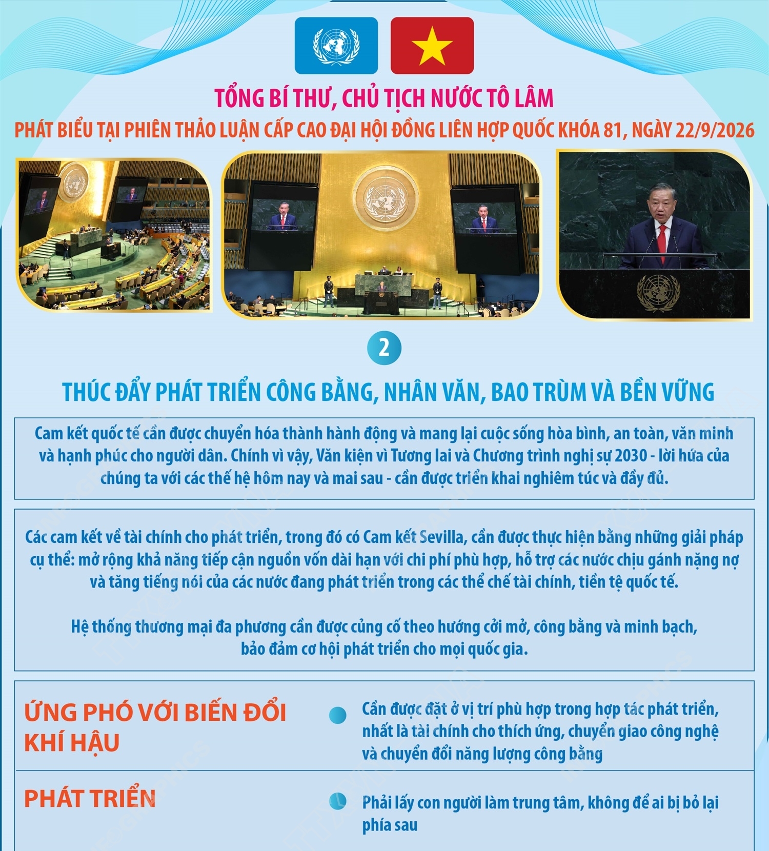 Những nội dung cốt lõi trong Phát biểu của Tổng Bí thư, Chủ tịch nước...