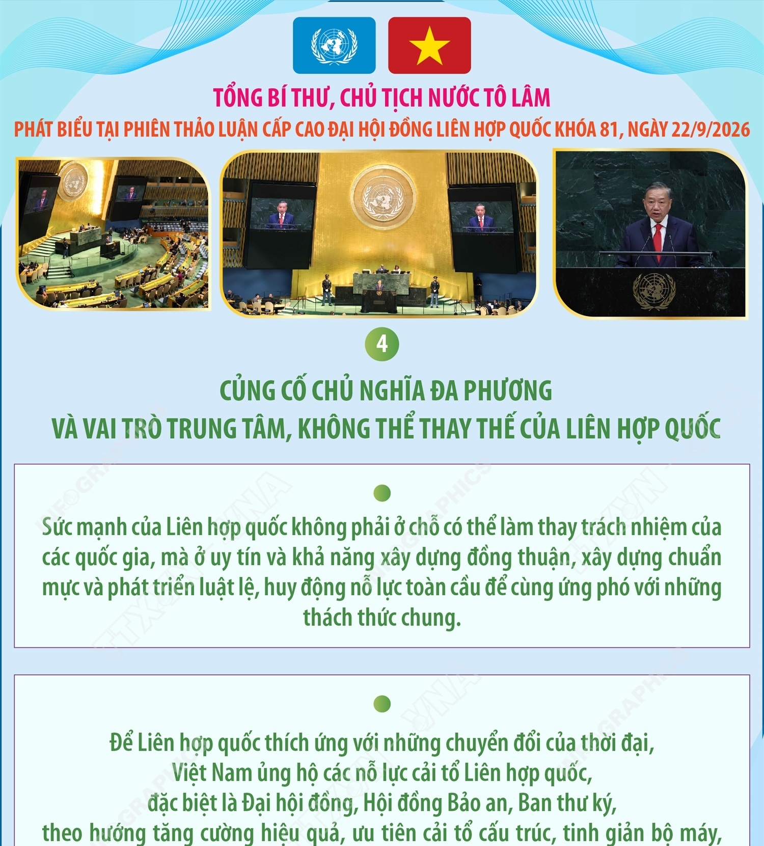 Những nội dung cốt lõi trong Phát biểu của Tổng Bí thư, Chủ tịch nước...