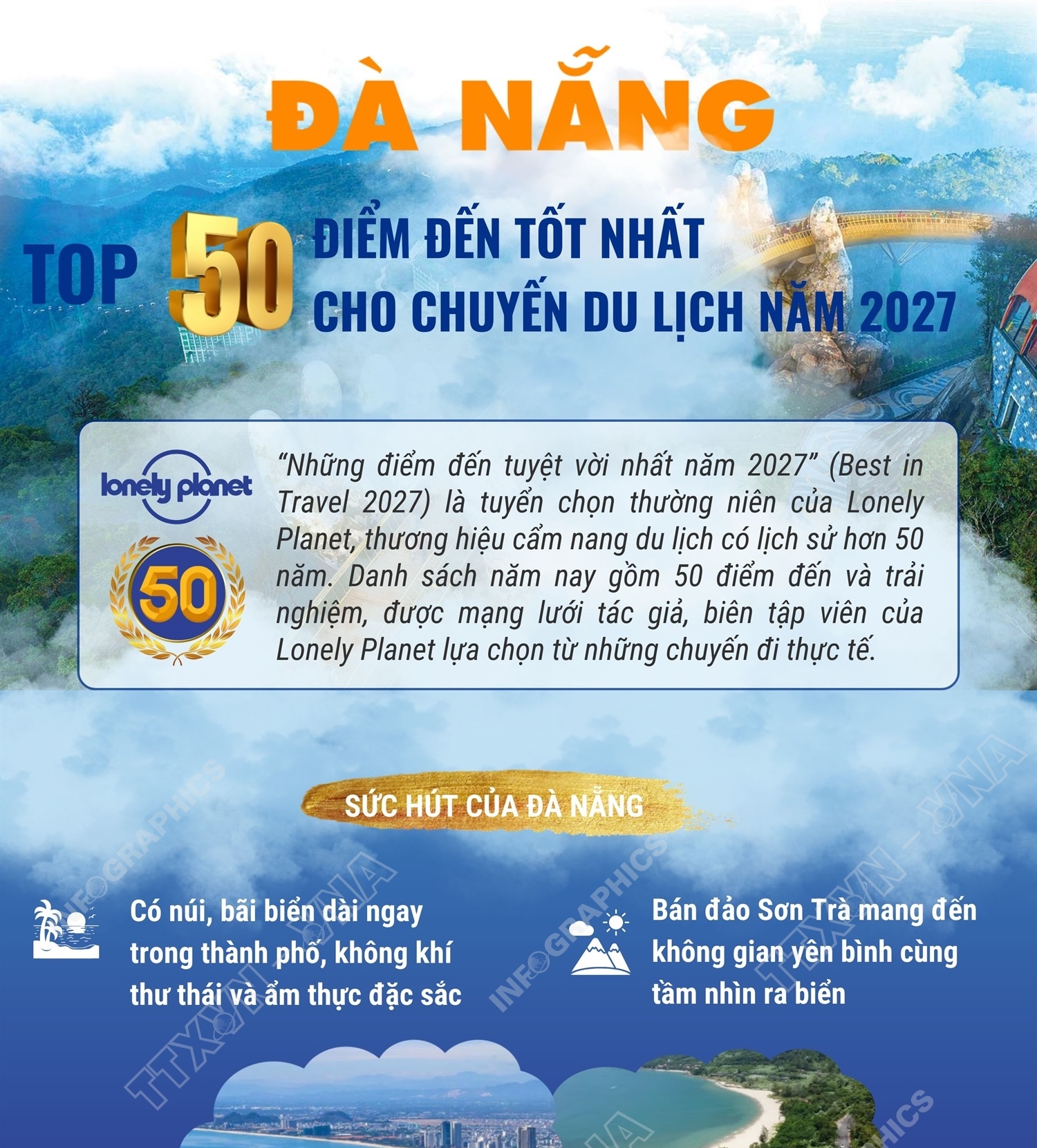 Đà Nẵng - top 50 điểm đến tốt nhất cho chuyến du lịch năm 2027