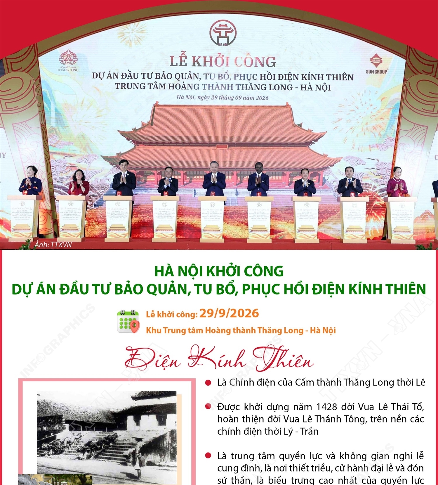 Hà Nội khởi công Dự án đầu tư bảo quản, tu bổ, phục hồi Điện...
