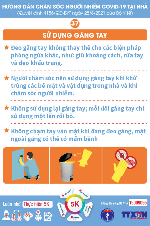 Sử dụng găng tay