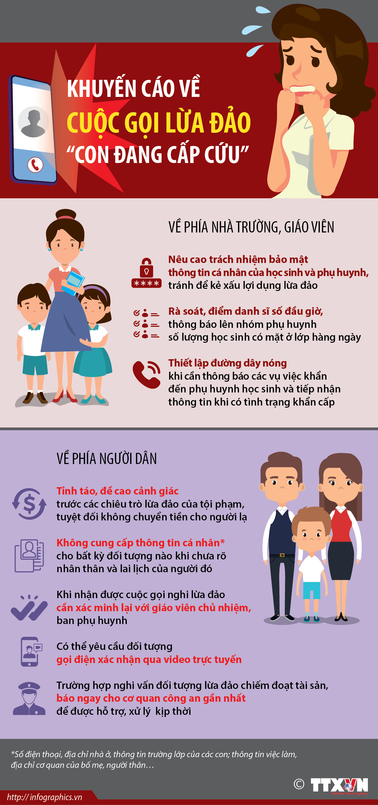 Khuyến cáo về cuộc gọi lừa đảo “con đang cấp cứu”