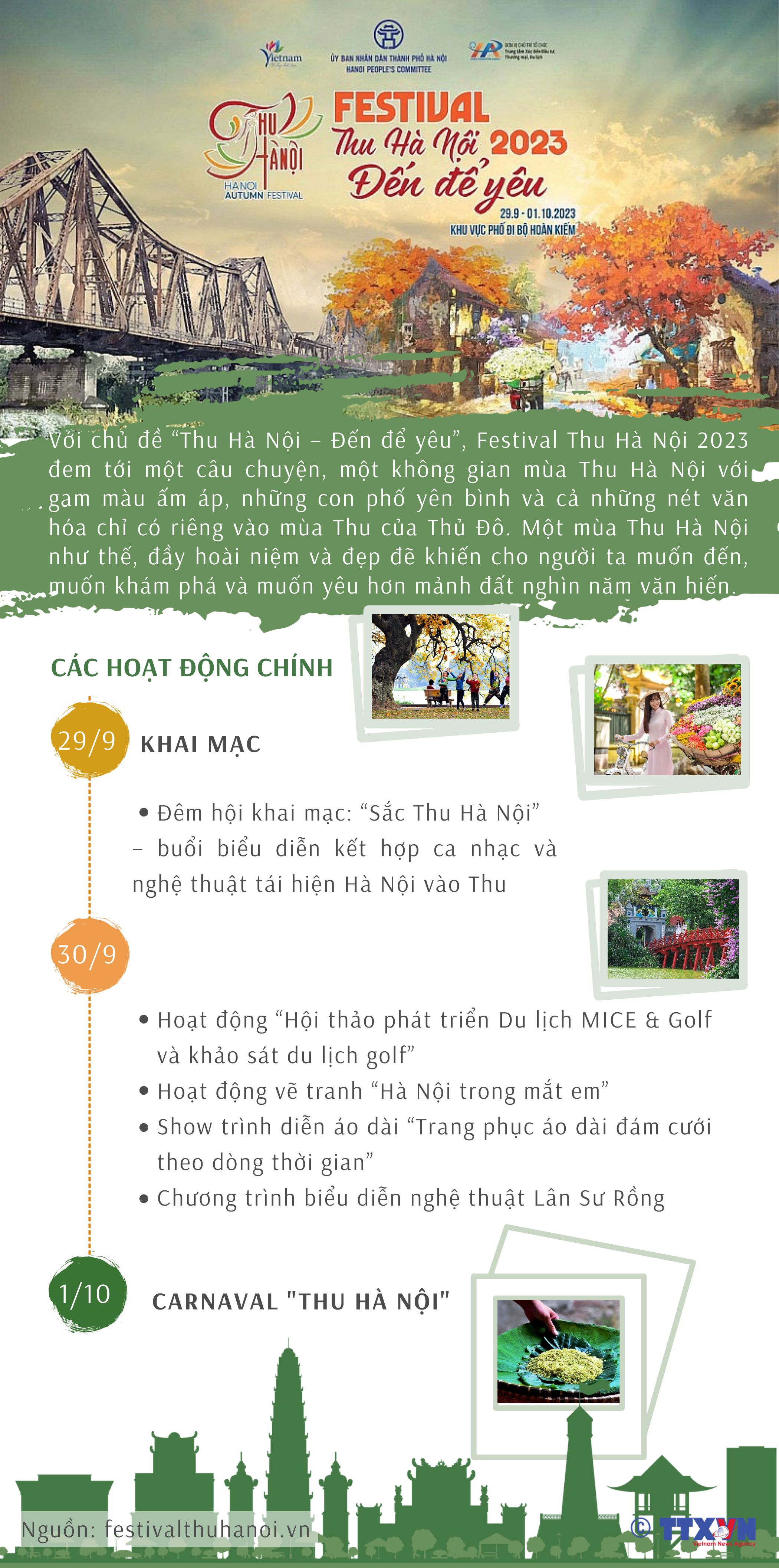 Lần đầu tiên tổ chức Festival Thu Hà Nội