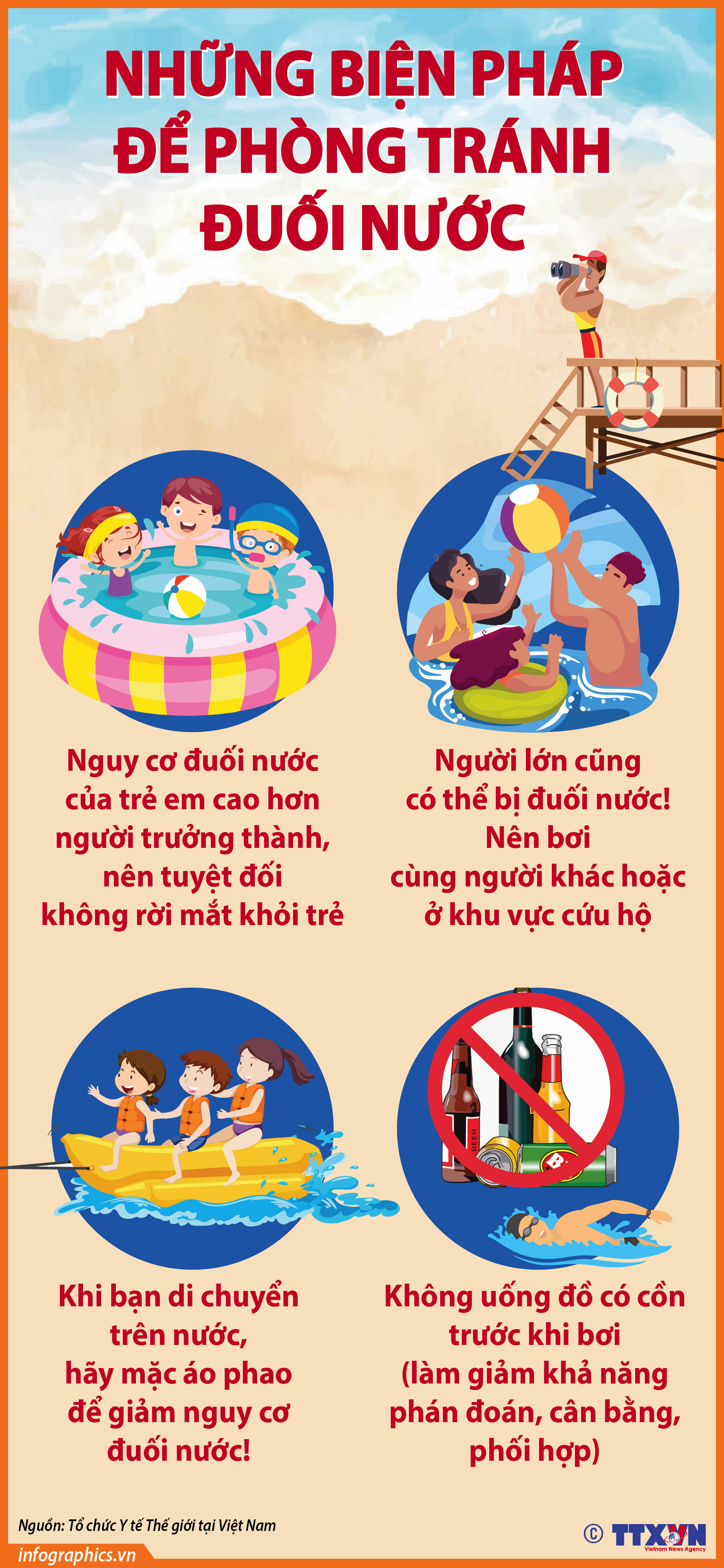 Những biện pháp để phòng tránh đuối nước