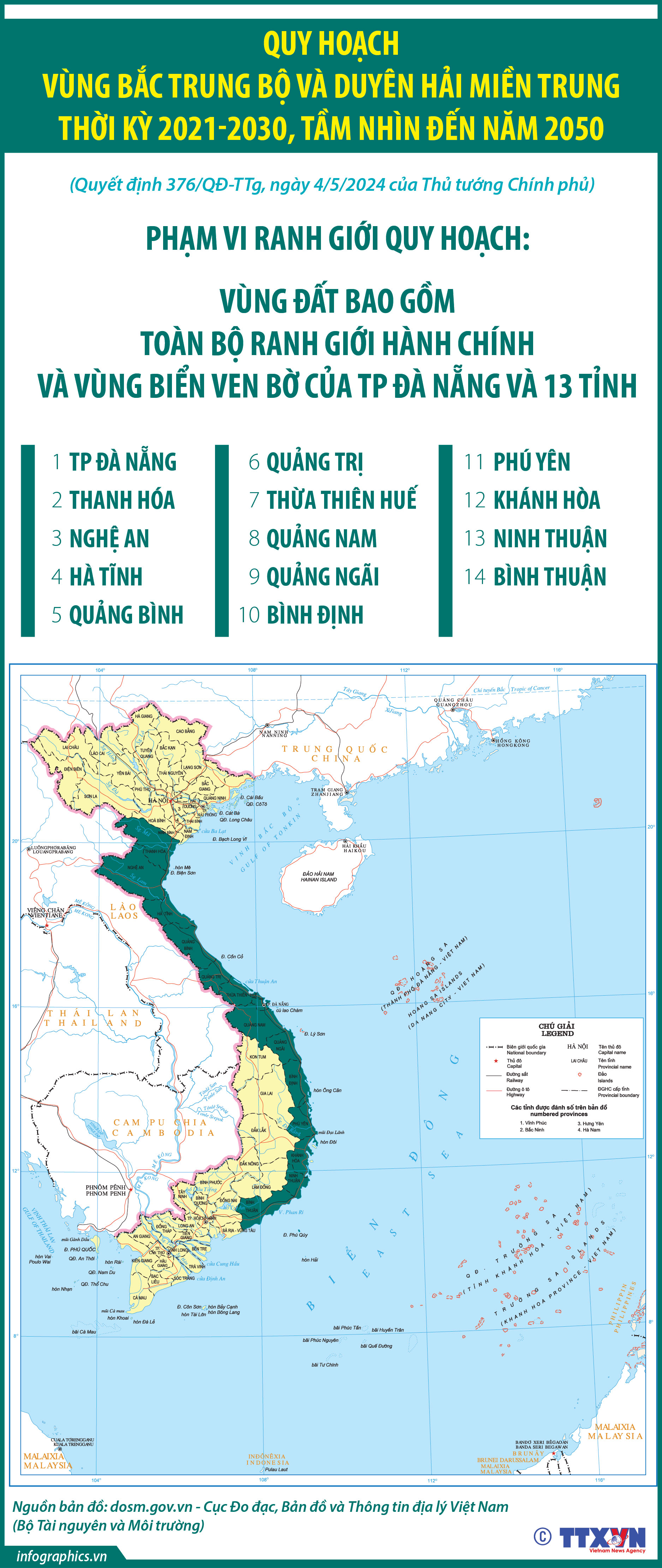 Quy hoạch vùng Bắc Trung Bộ và duyên hải miền Trung thời kỳ 2021-2030, tầm...