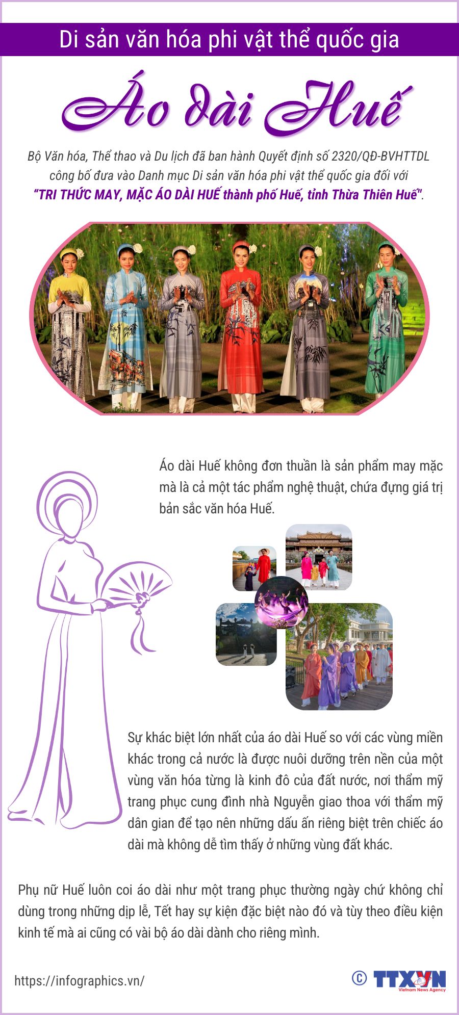 Áo dài Huế - Di sản Văn hóa phi vật thể Quốc gia