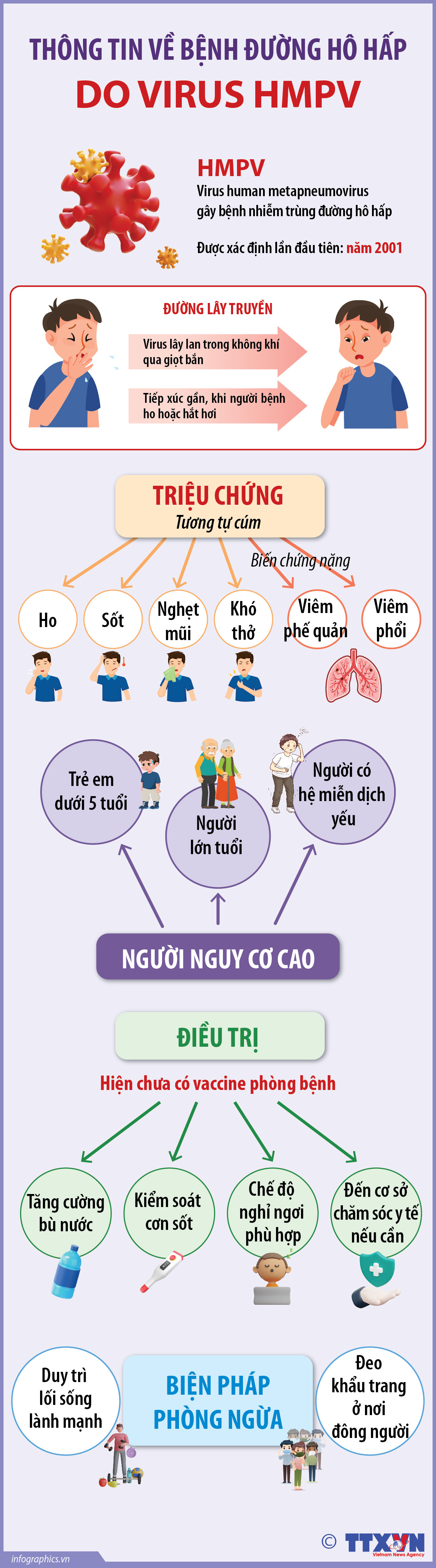 Thông tin về bệnh đường hô hấp do virus HMPV