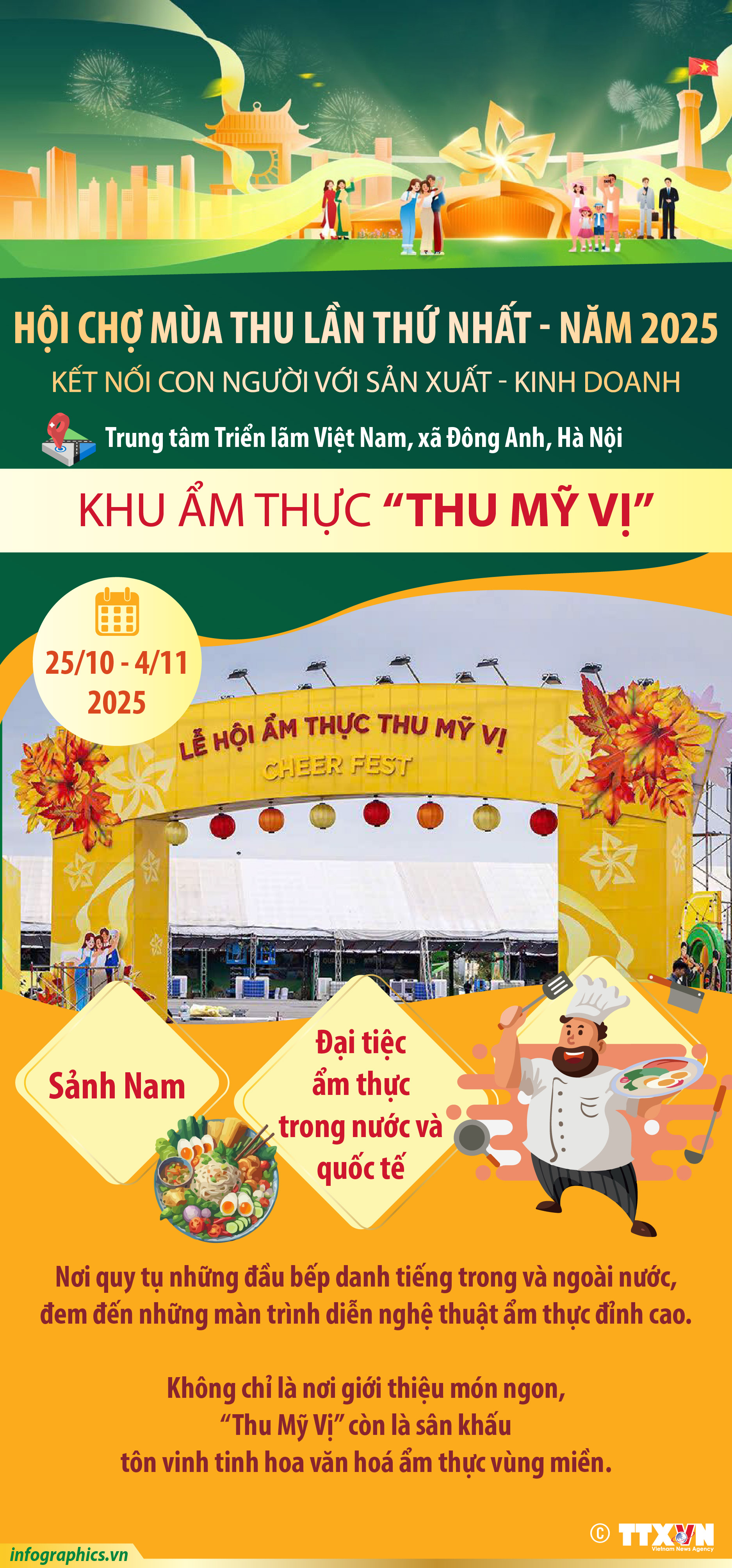 Hội chợ Mùa thu lần thứ nhất - năm 2025: Khu ẩm thực 