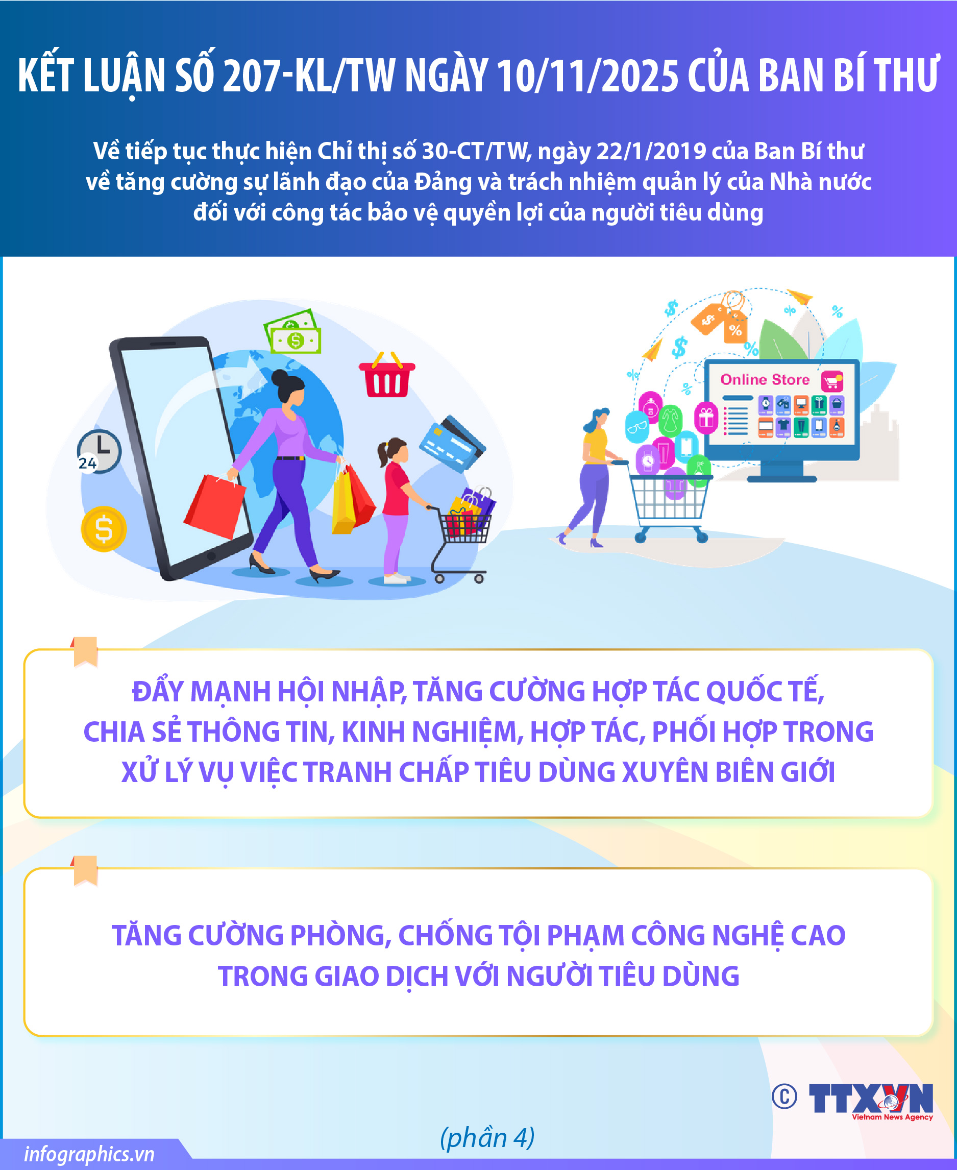 Kết luận số 207-KL/TW: Tăng cường hợp tác quốc tế để bảo vệ quyền lợi...