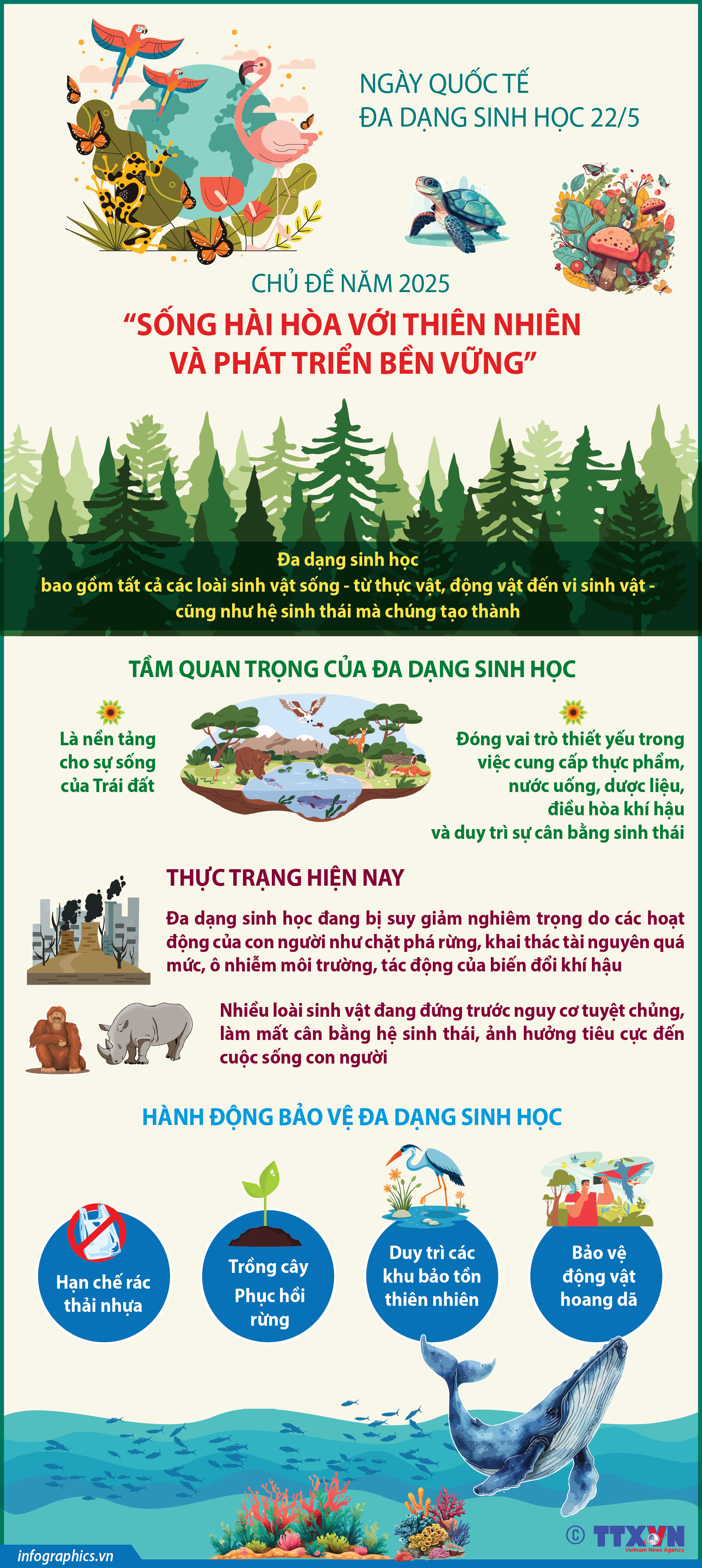 Ngày Quốc tế Đa dạng sinh học 22/5: Sống hài hòa với thiên nhiên và...