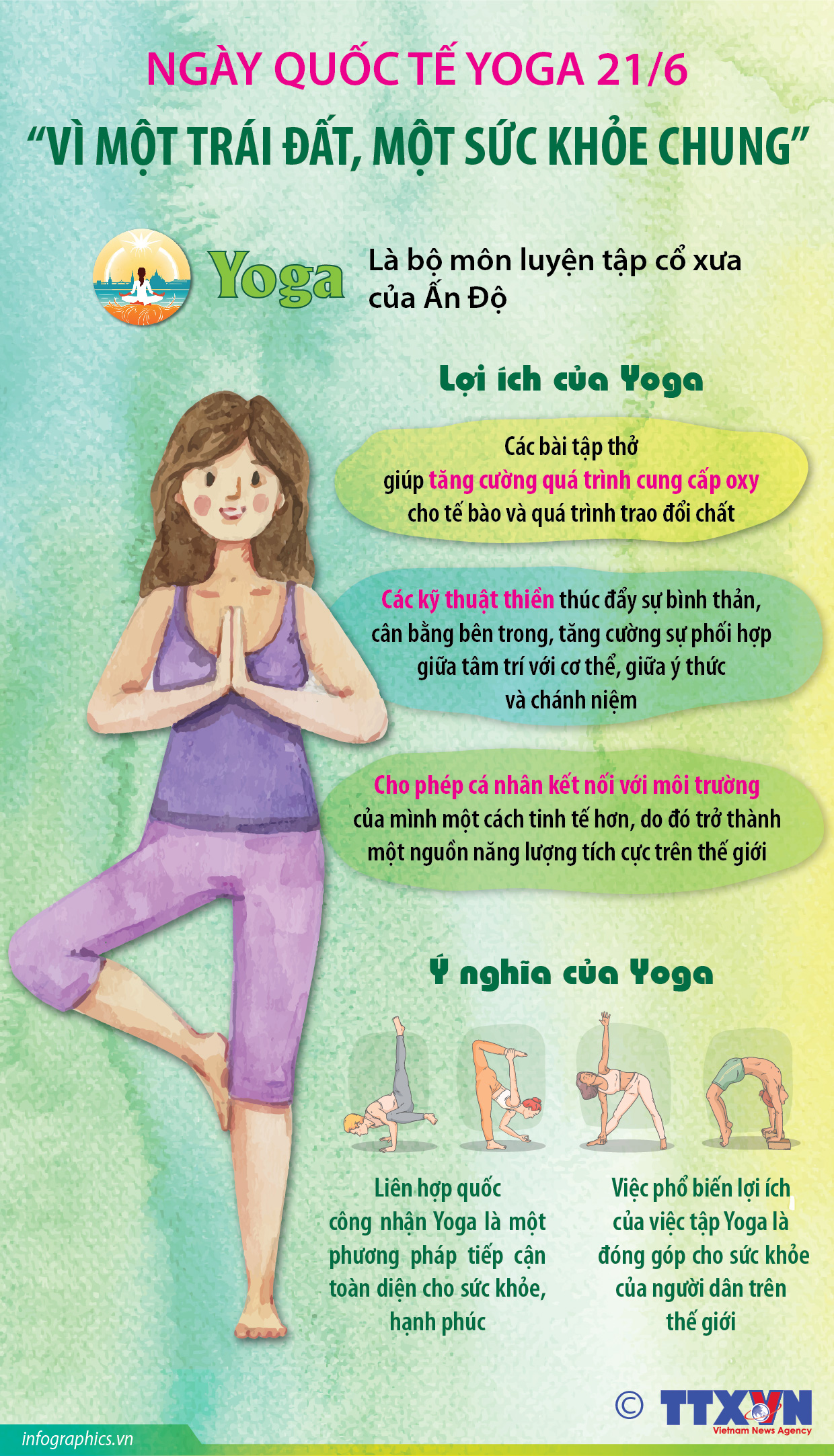Ngày quốc tế Yoga 21/6: “Vì một trái đất, một sức khỏe chung”