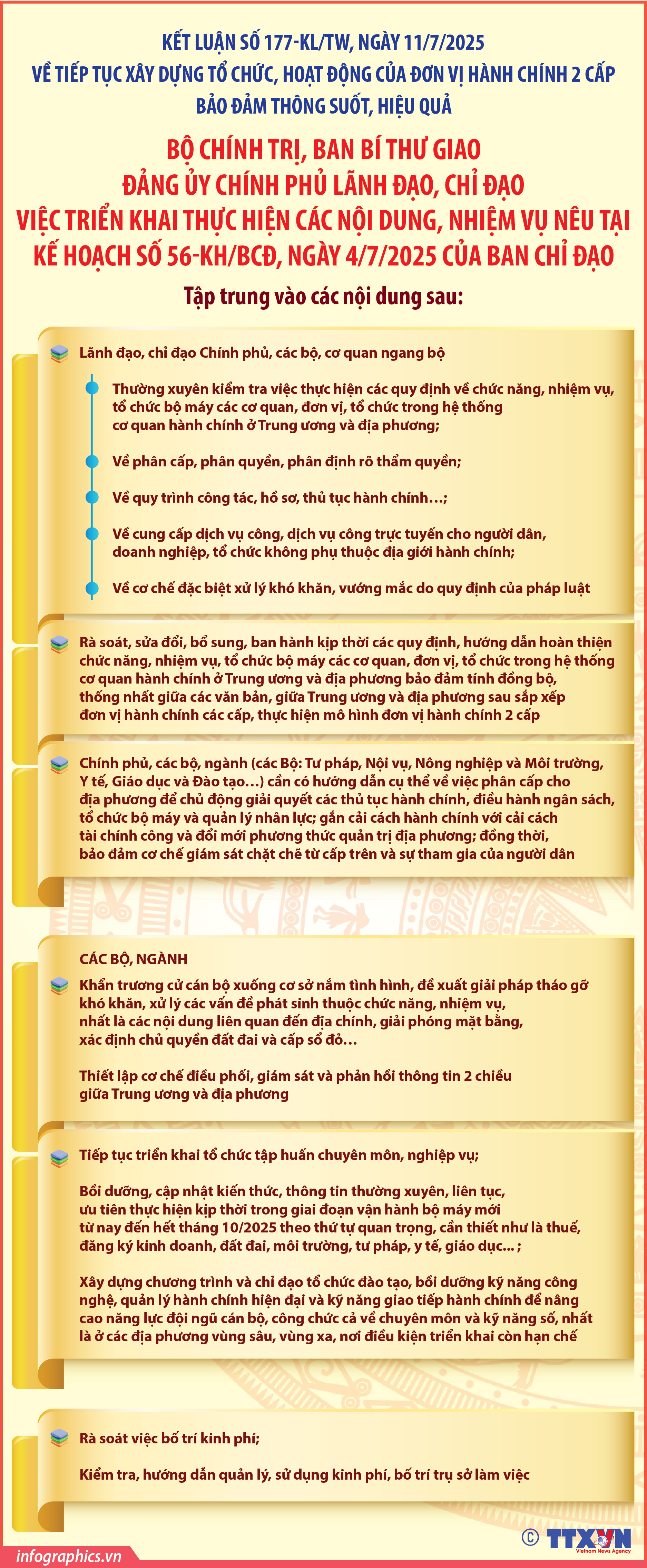 Kết luận số 177-KL/TW: Các nhiệm vụ của Đảng ủy Chính phủ