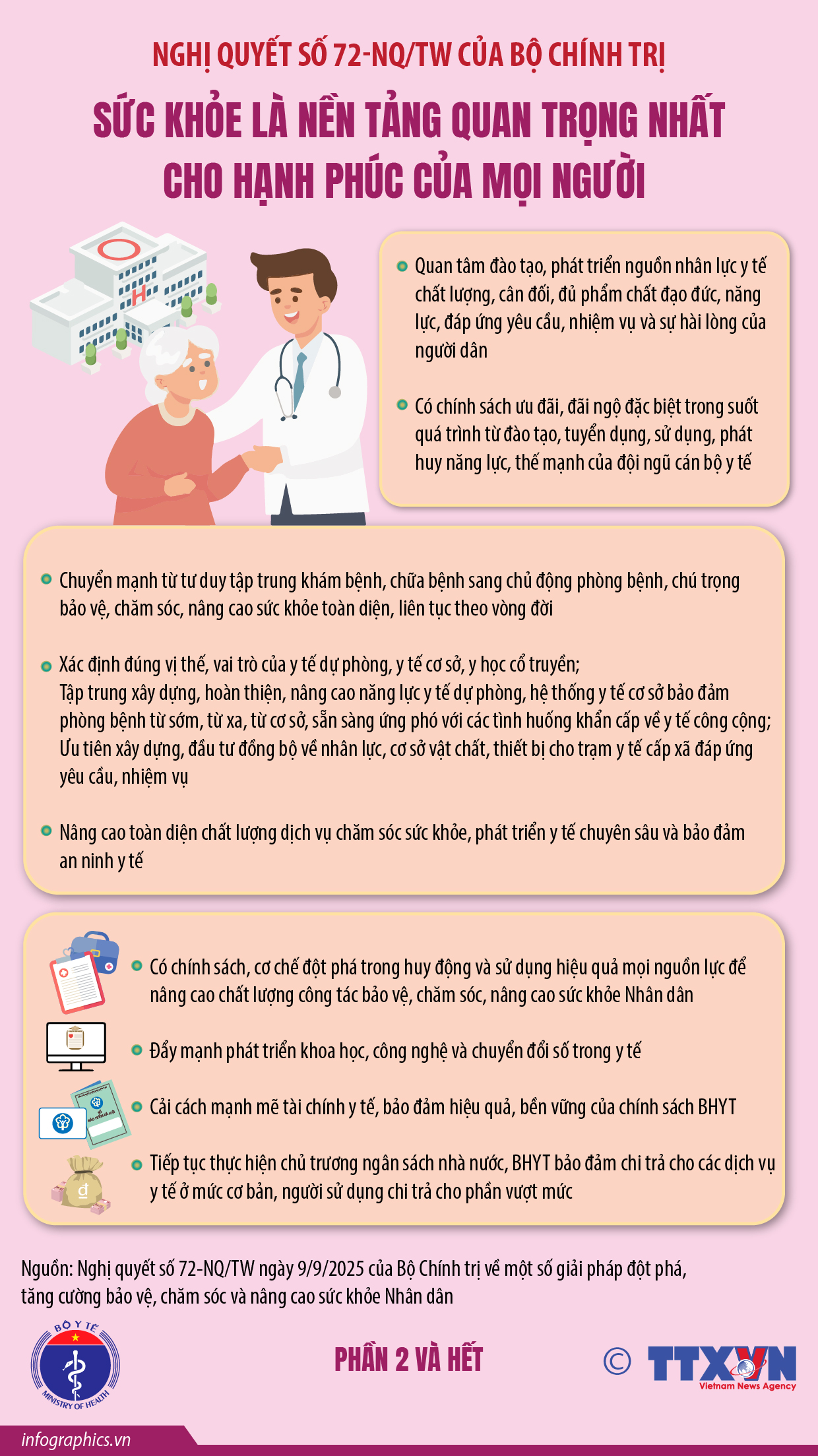 Nghị quyết số 72-NQ/TW: Sức khỏe là nền tảng quan trọng nhất cho hạnh phúc...