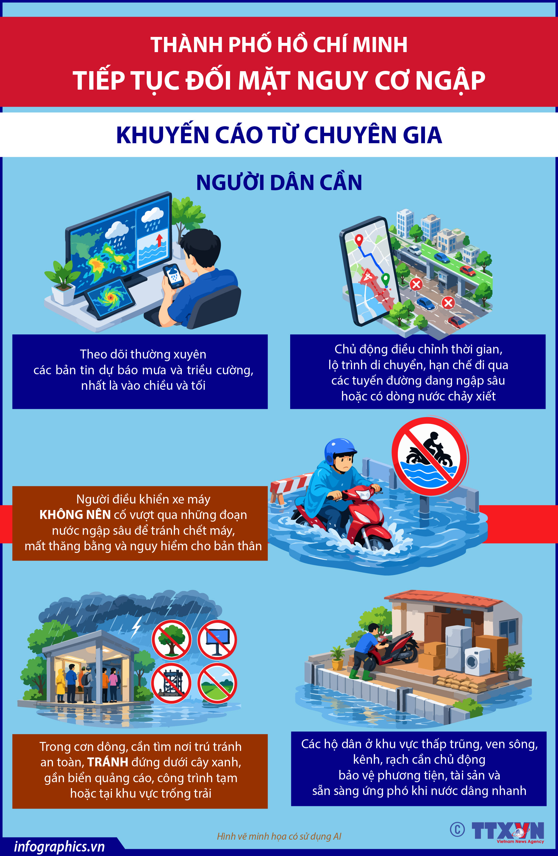 Thành phố Hồ Chí Minh tiếp tục đối mặt nguy cơ ngập: Khuyến cáo từ...