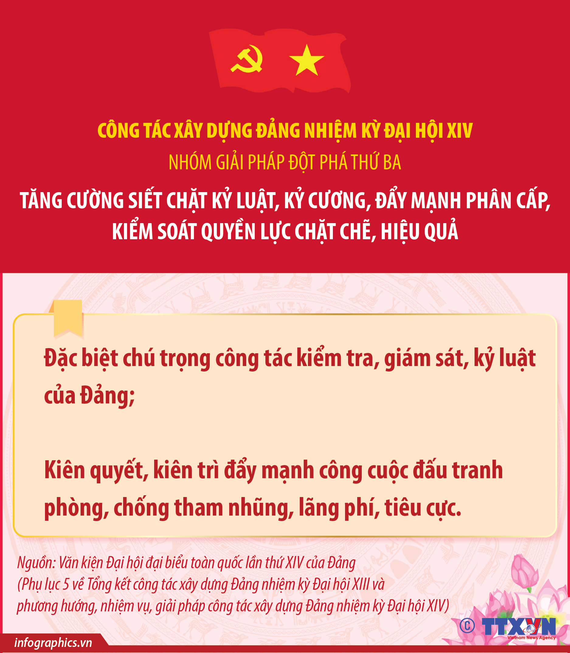 3 nhóm giải pháp chủ yếu của công tác xây dựng Đảng nhiệm kỳ Đại...