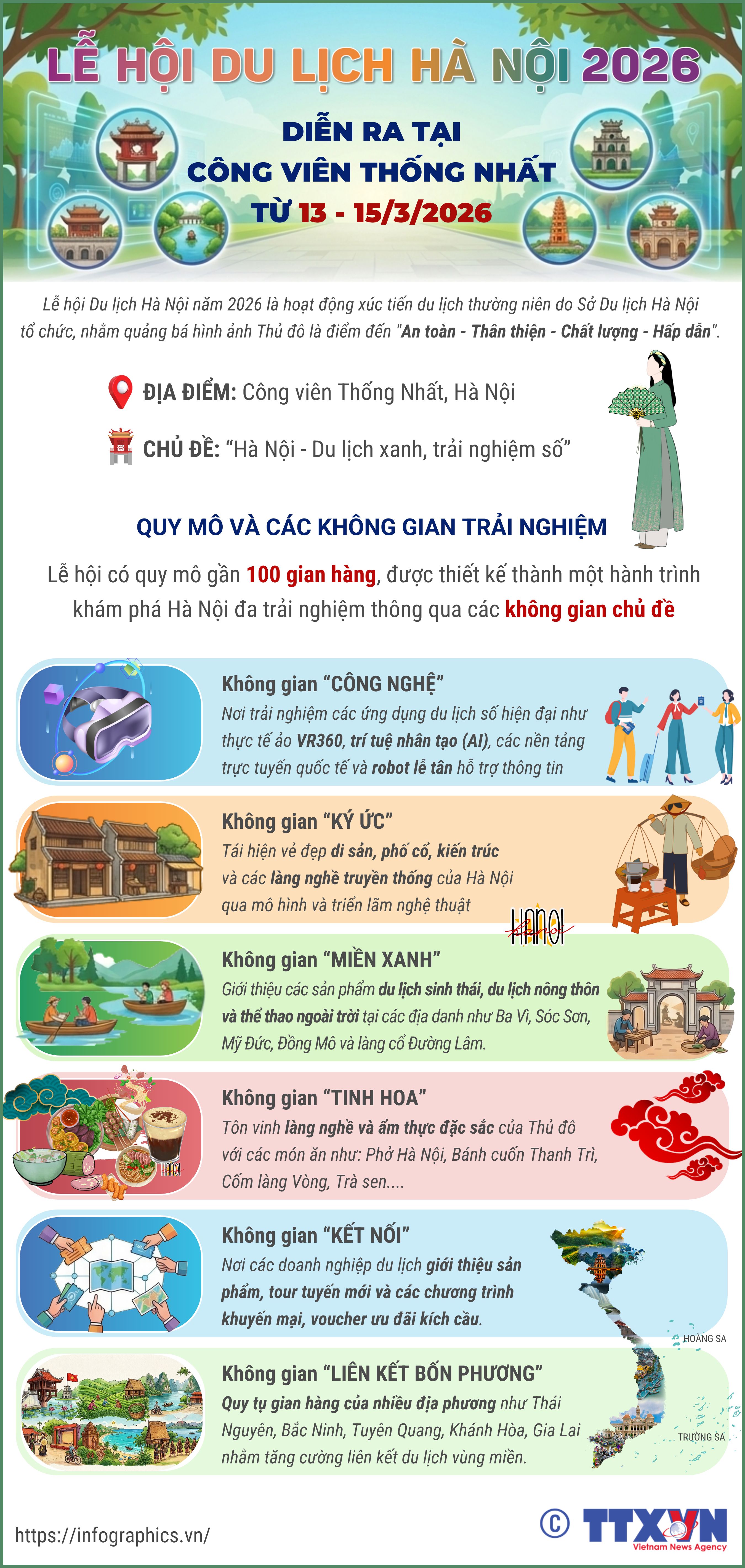 Lễ hội Du lịch Hà Nội 2026 diễn ra tại Công viên Thống nhất từ...