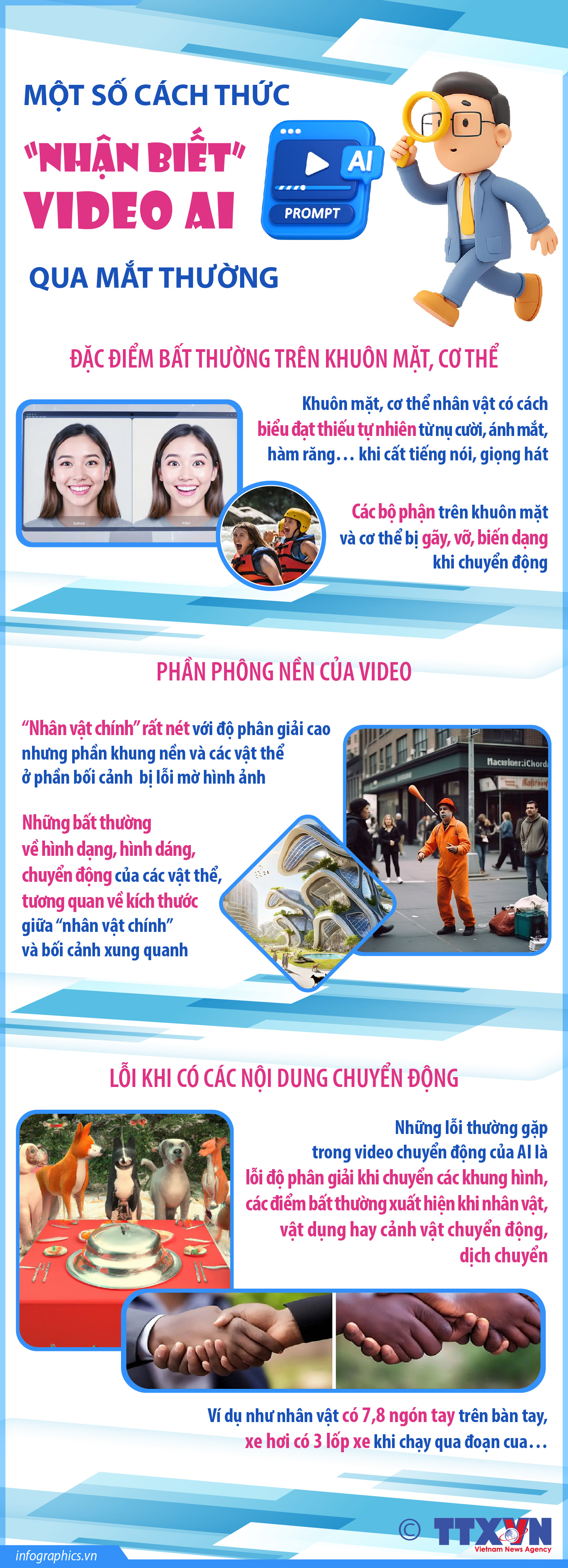 Một số cách thức “nhận biết” video AI qua mắt thường