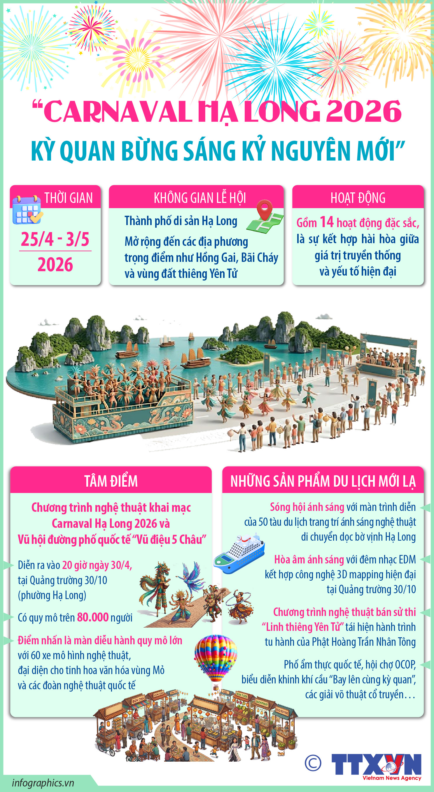 “Carnaval Hạ Long 2026 - Kỳ quan bừng sáng kỷ nguyên mới”