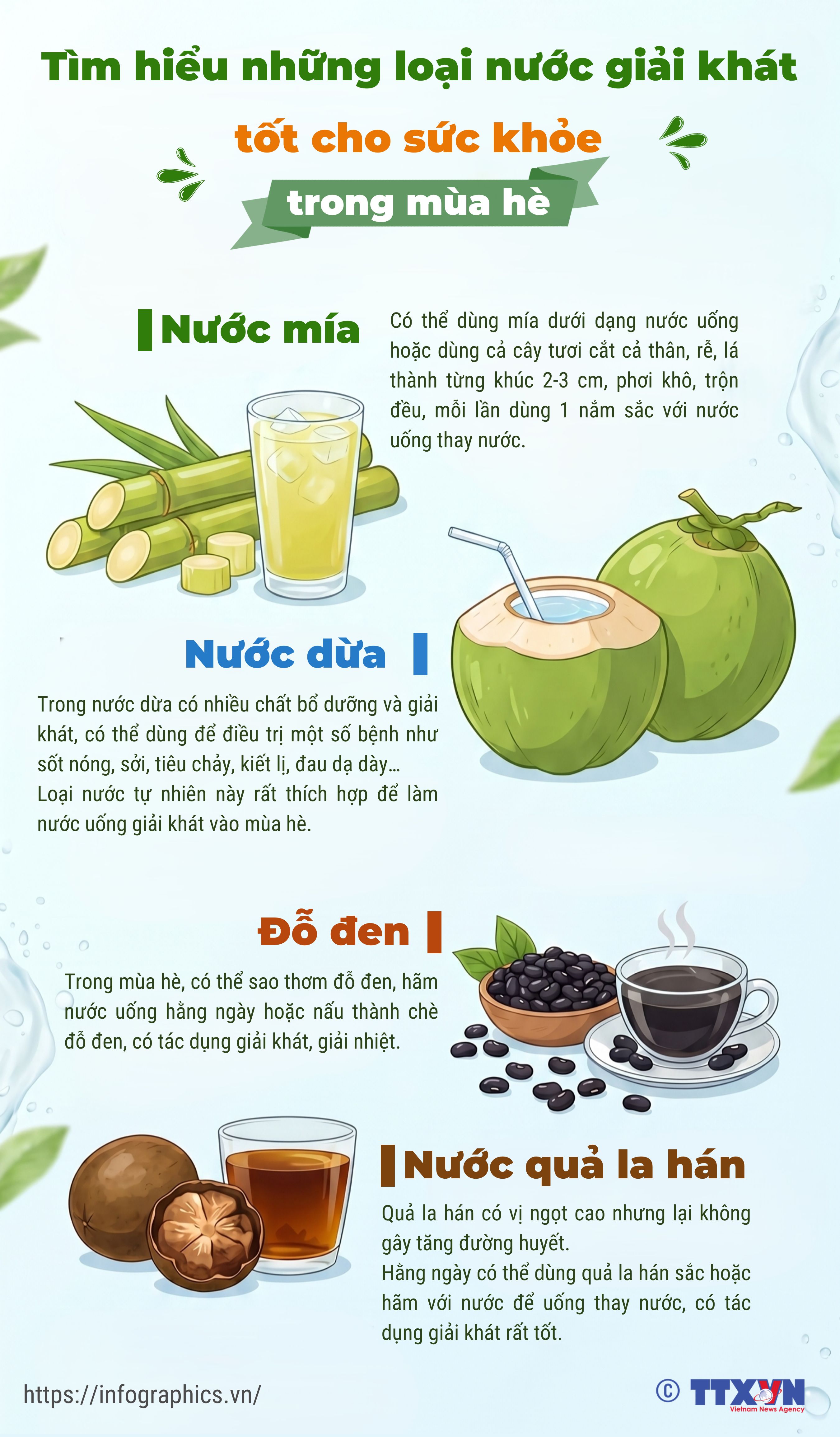 Tìm hiểu những loại nước giải khát tốt cho sức khỏe trong mùa hè