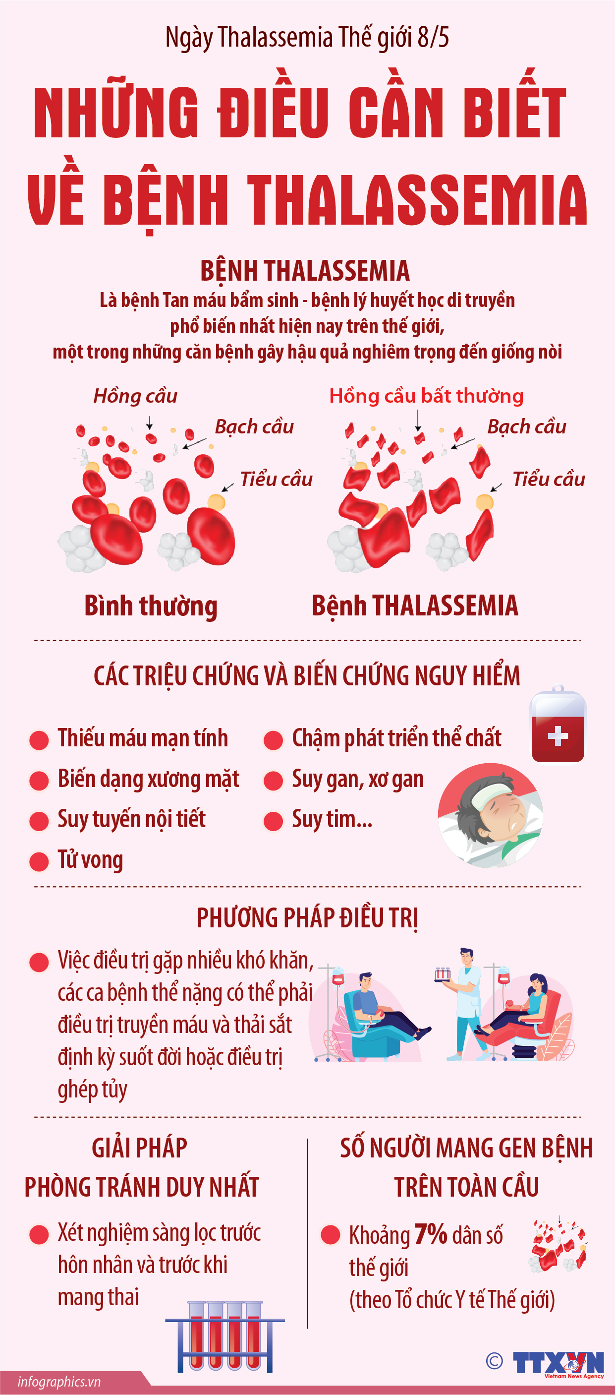 Ngày Thalassemia Thế giới 8/5: Những điều cần biết về bệnh Thalassemia