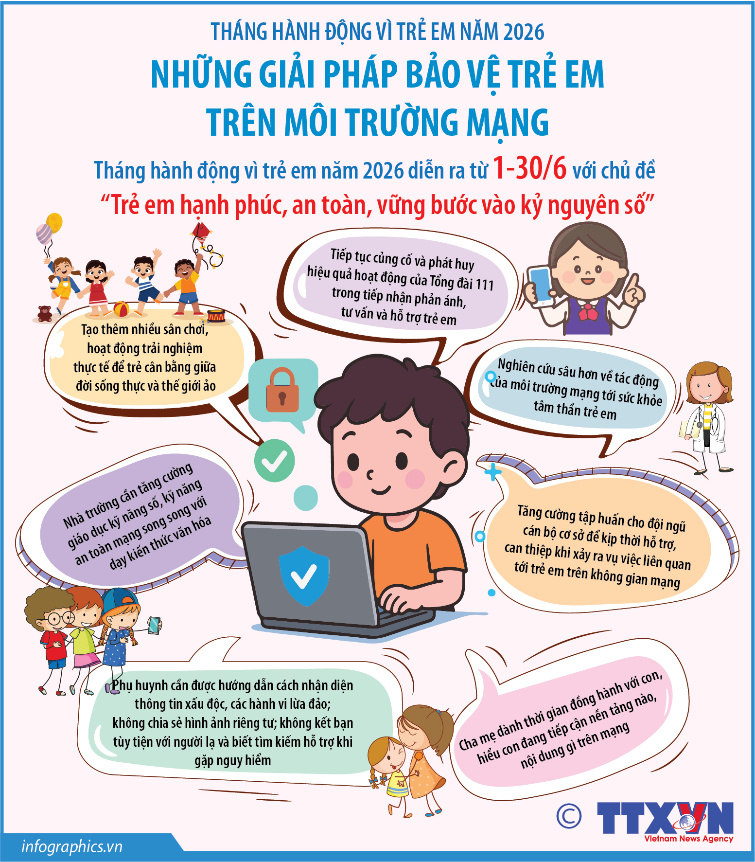 Tháng hành động Vì trẻ em năm 2026: Những giải pháp bảo vệ trẻ em...