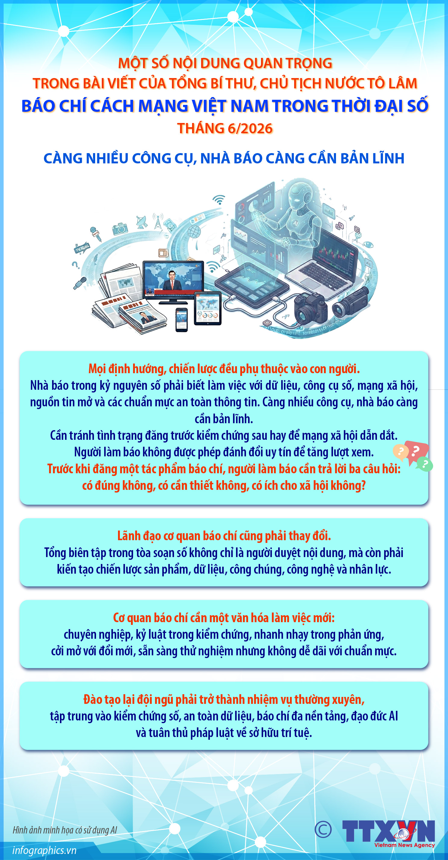 Một số nội dung quan trọng trong bài viết của Tổng Bí thư, Chủ tịch...