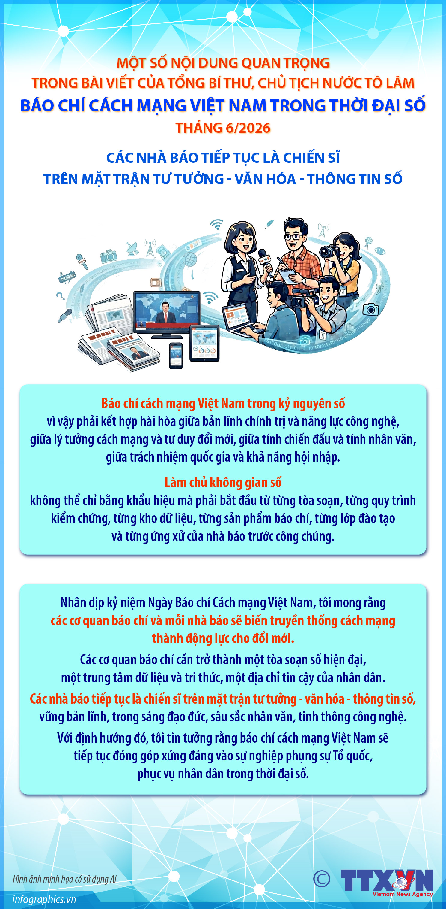 Một số nội dung quan trọng trong bài viết của Tổng Bí thư, Chủ tịch...