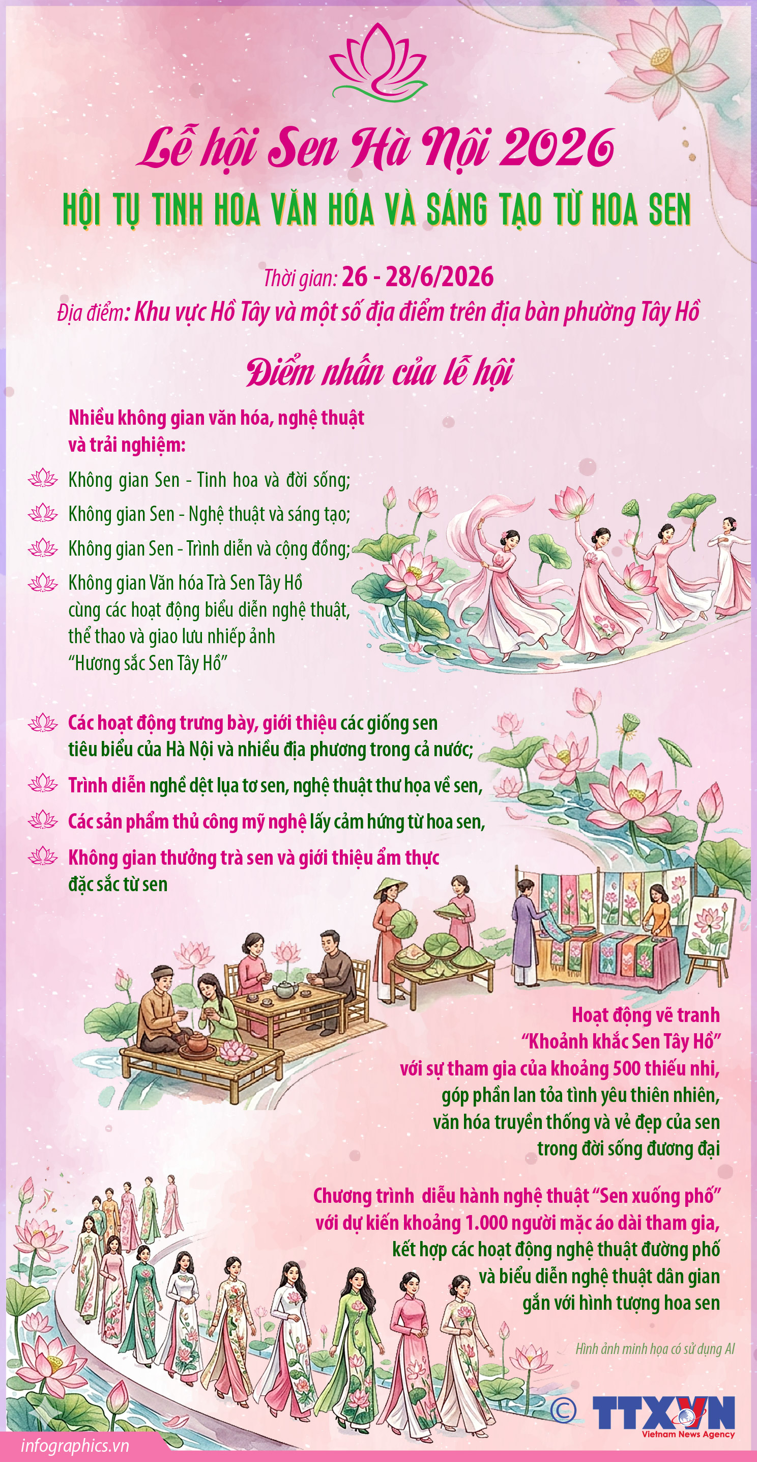 Lễ hội Sen Hà Nội 2026: Hội tụ tinh hoa văn hóa và sáng tạo...