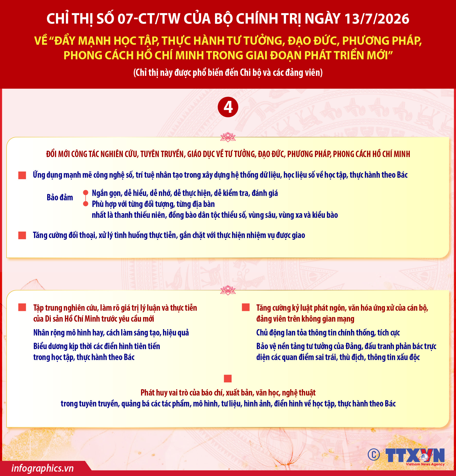 Đẩy mạnh học tập, thực hành tư tưởng, đạo đức, phương pháp, phong cách Hồ...